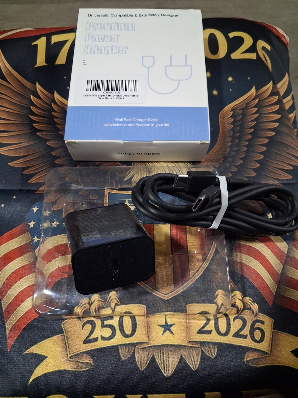 Premium Black USB-C Fast Charger and Cable